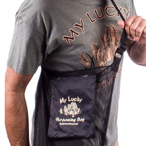 Mushroom Hunting Bag, Tough Tear Resistant Scuba Mesh, Solid Bottom To Protect Morels. Proudly Made in USA image 6