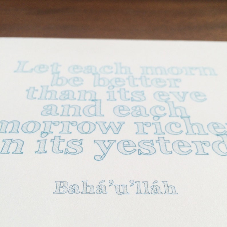 Printable | Baha'u'llah | Each Morn | Inspirational Quote Card ...