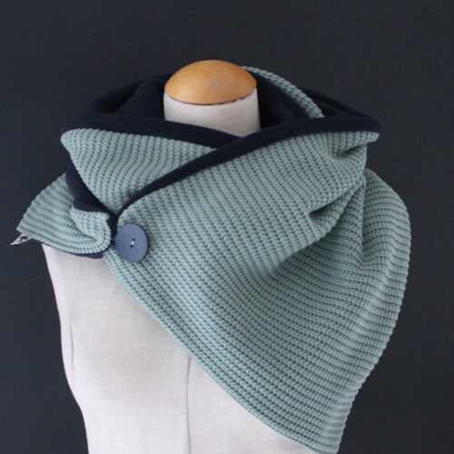 Wrap Scarf Triangular Scarf Loop Scarf Etsy
