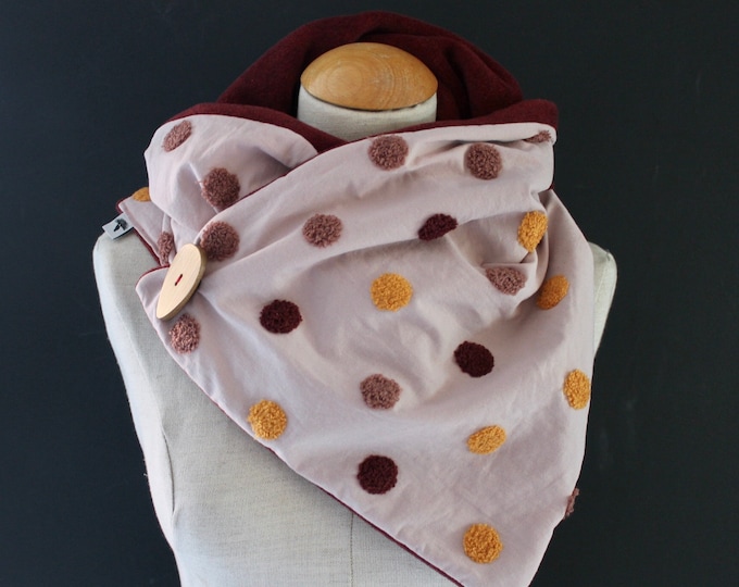 Wrap scarf scarf button scarf wrap cloth triangular scarf Scarf wrap triangular loop