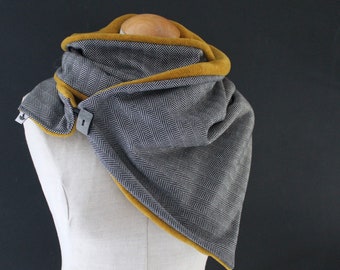 Wrap scarf triangular scarf fishbone scarf scarf button scarf loop scarf wrap triangular loop