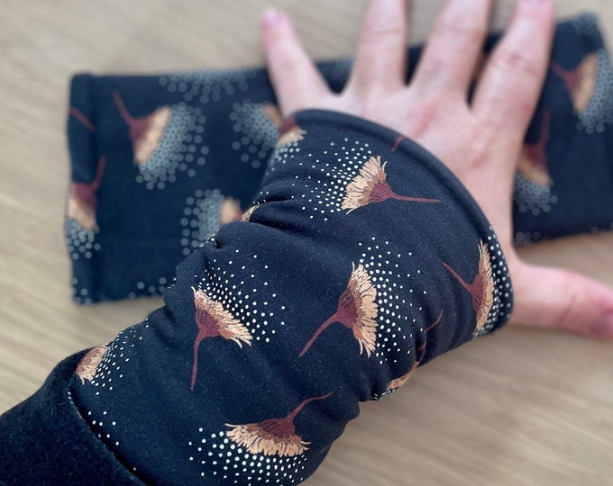 Armwarmers Cuffs Accessories Wristwarmers Muffs Cuffs Arm warmers Black