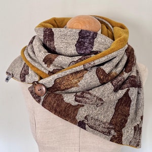 wrap scarf, triangular scarf, loop scarf