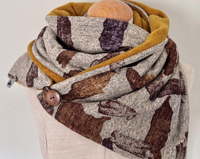 wrap scarf, triangular scarf, loop scarf
