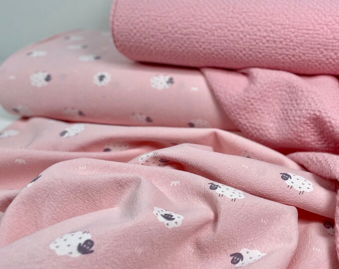 Cotton Washed Fabric Pink Kids Pastel Girls Bedding Curtain Pillow Sewing Washed Cotton Fabric Linen