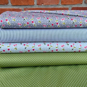 Cotton Fabric Summer Patchwork Fabric Cotton Cherry Pink