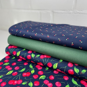 Cotton Fabric Patchwork Meterage Cherries