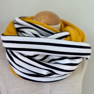 Scarf wrap scarf loop scarf cloth wrap loop scarf tube scarf jersey scarf striped maritime stripes