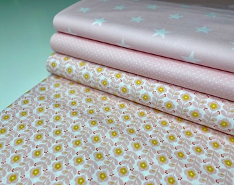 Fabric Fabric Patchwork Cotton Cotton Pink Girls