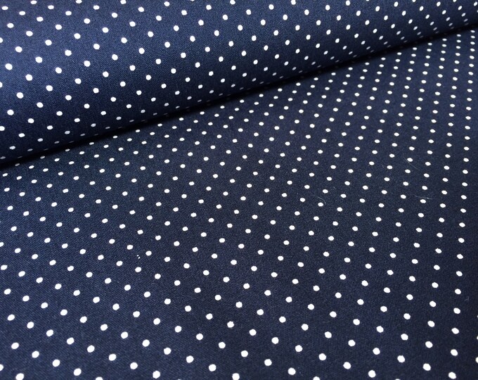 cotton dots blue-white