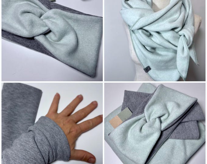 Wrap scarf triangular scarf loop Organic