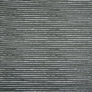 Pode incluir: Close-up de uma superfície texturizada cinza escura com finas linhas brancas que correm horizontalmente pela superfície.