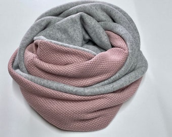 Loop scarf cotton loop tube scarf scarf jersey scarf reversible scarf fleece