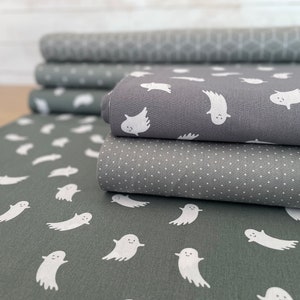 Cotton Fabric Patchwork Meterware Ghost Grey Khaki