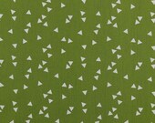 Cotton fabric triangle green cotton fabric