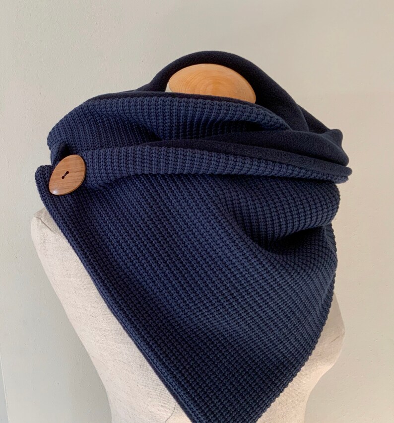 Wrap Scarf Triangular Scarf Loop Scarf Etsy