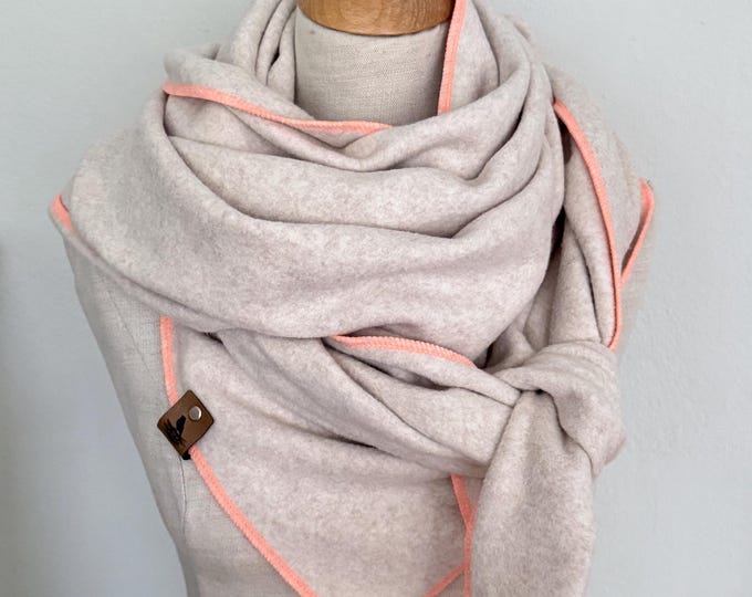 Wrap scarf triangular scarf loop Organic