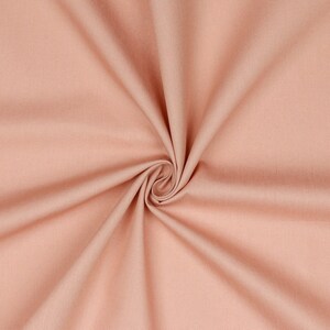 Cotton Poplin Cotton Fabric by the Meter Flowers Retro Orange Salmon Pink Anchor Mint Dress Skirt Girls Cushion Uni Dark Rose Fb. 79