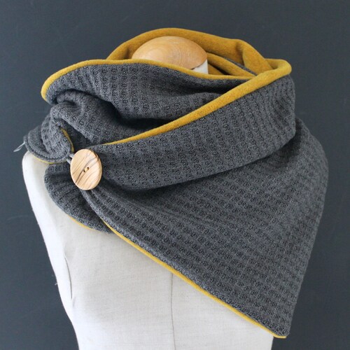 Wrap Scarf Triangular Scarf Loop Scarf Etsy