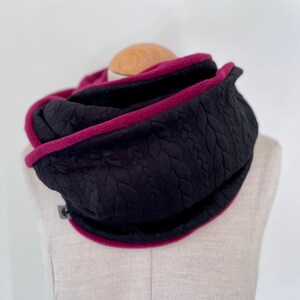 Loop scarf loop tube scarf scarf gray jersey fleece jersey scarf