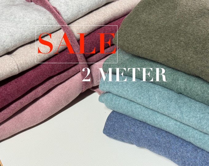 SALE 2 Meters Cotton Fleece Surprise Package Clearance Sale Remnants