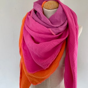 Bbonlinedress Schal Damen | Baumwolltuch 190x65cm | Elegante Stola | Multifunktionstuch | Für Jeden Anlass