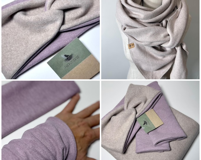 Wrap scarf triangular scarf loop Organic