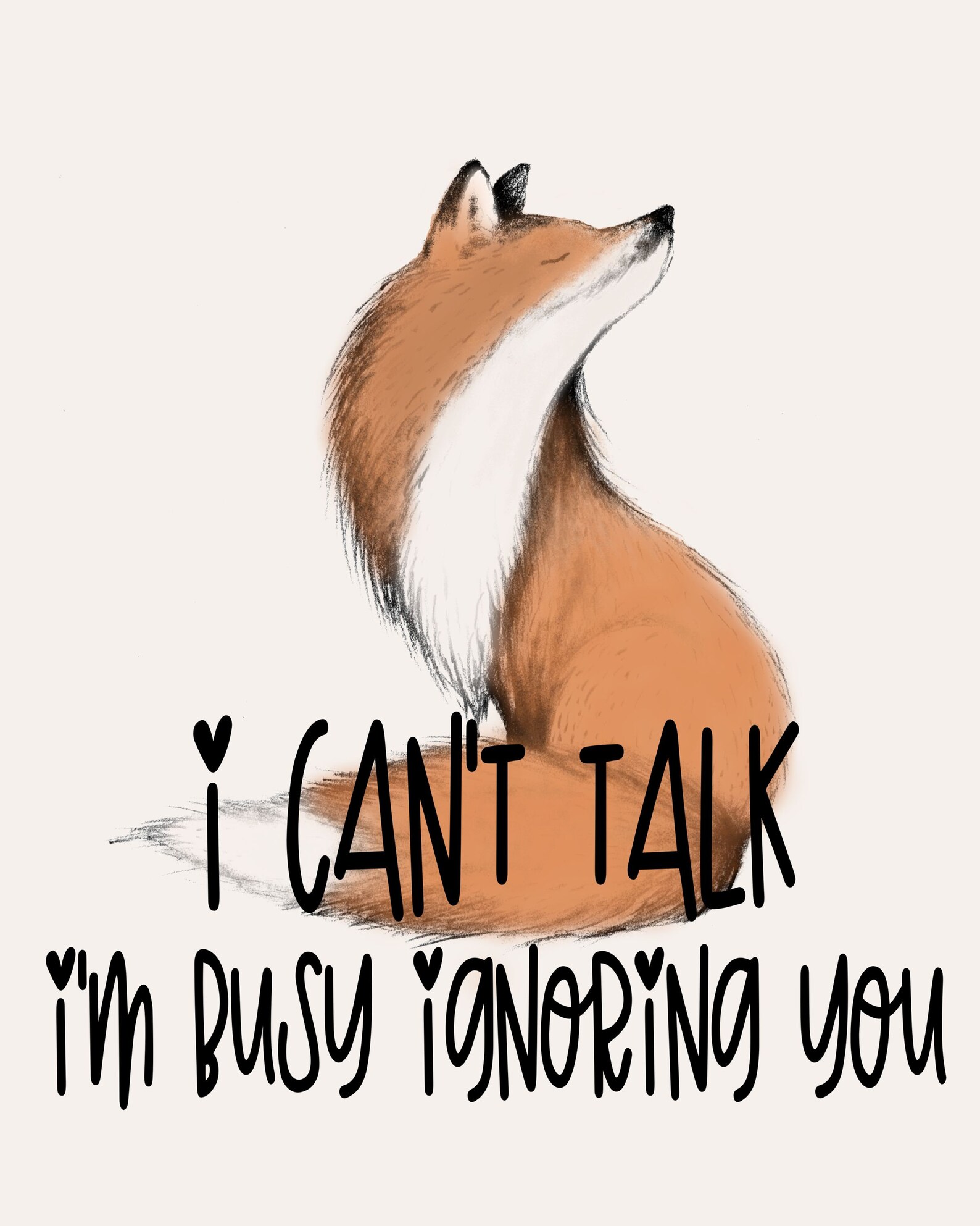 What did the fox say print fox print sarcastic art kids room dorm