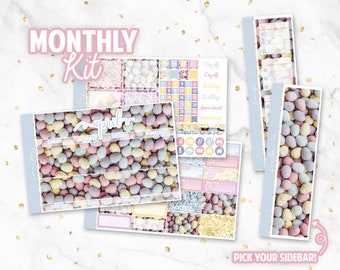 April Monthly Kit planner stickers made for ECLP or MAMBI Happy Planner Lavender Fields