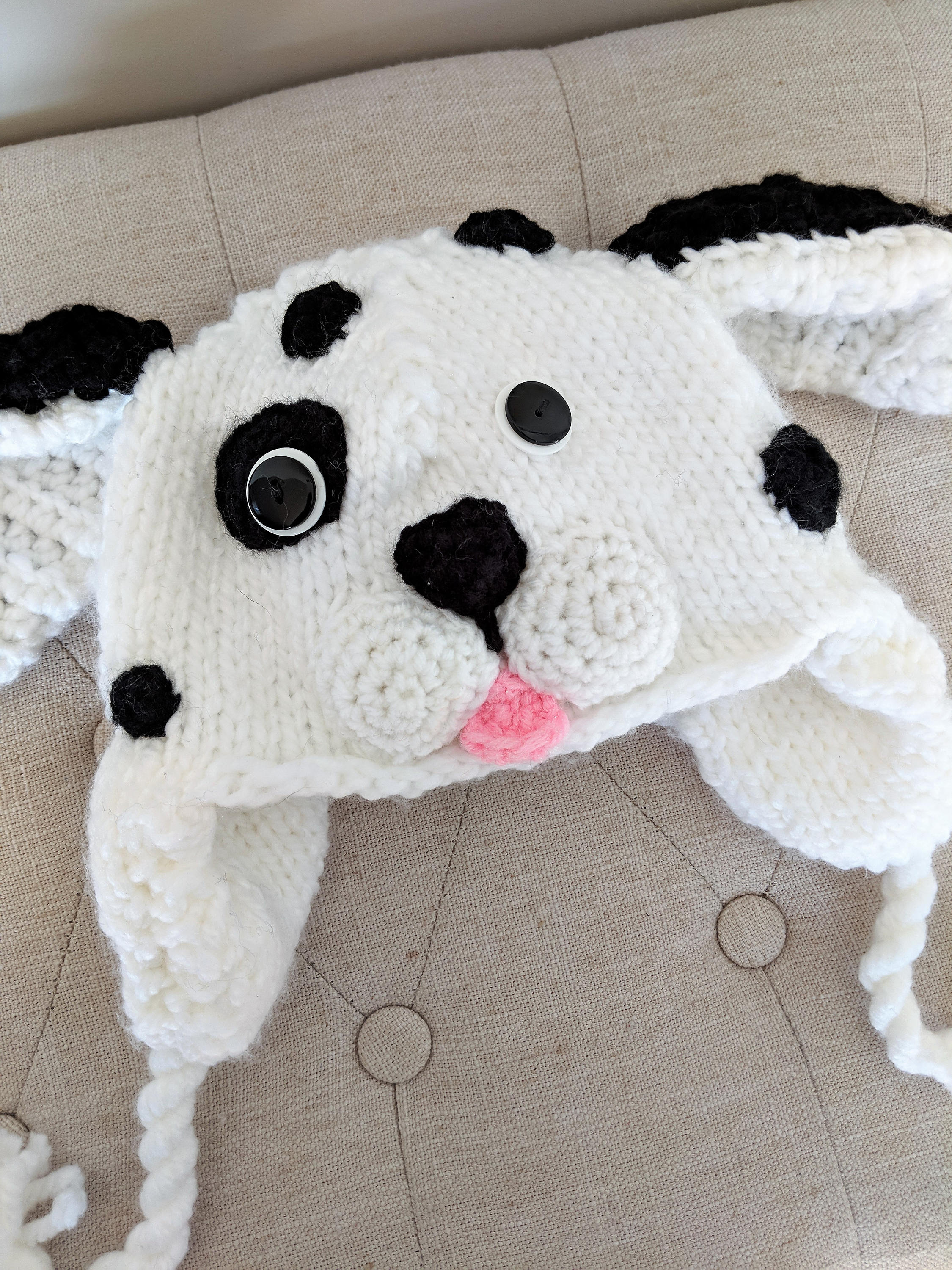 Hand Knit Puppy Dog Hat for Toddlers Children's Floppy Etsy