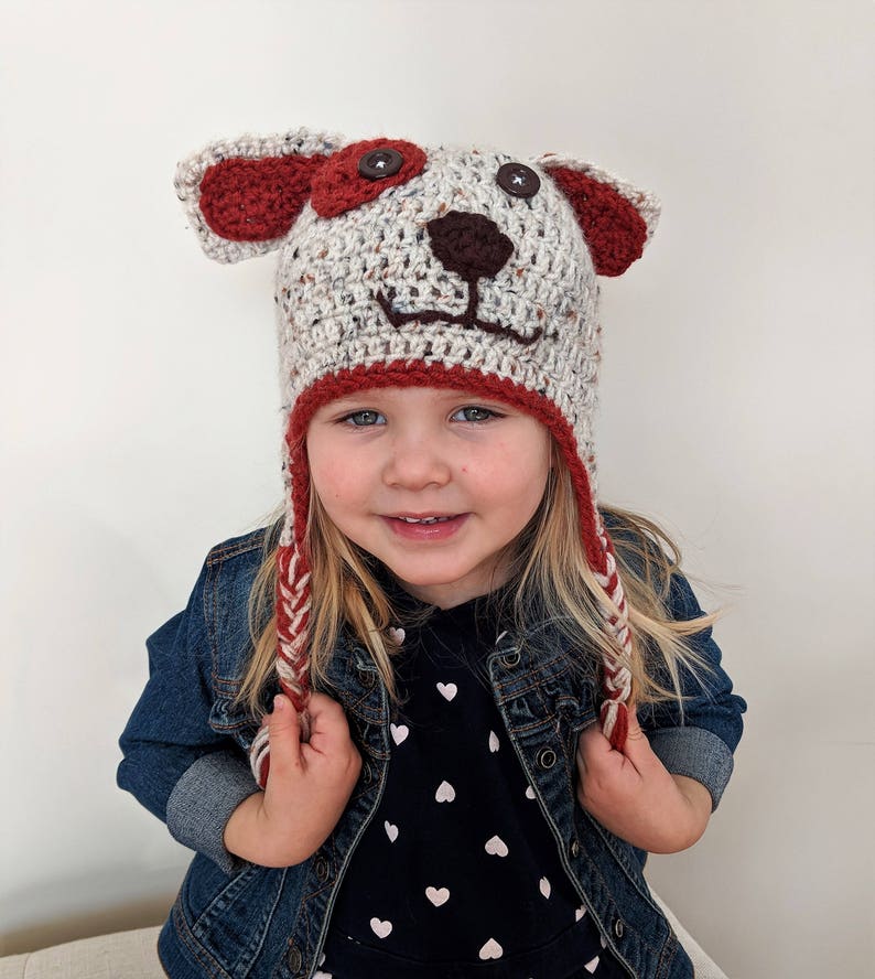 Hand Knit Puppy Dog Hats for Toddlers Children's Knit Etsy