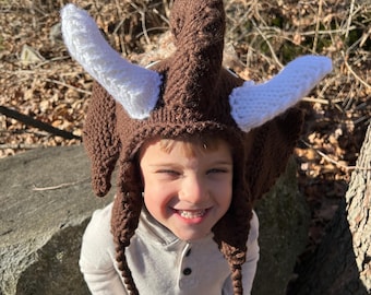 Hand Knit Mammoth Hat for Kids | Fully Lined and Super Warm | Made to Order by Keep'em in Stitches