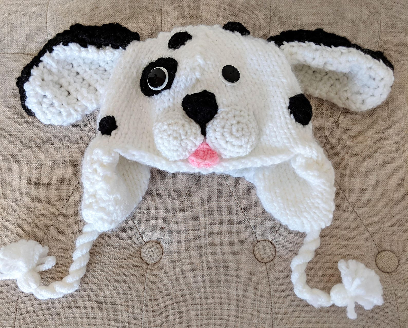 Hand Knit Puppy Dog Hat for Toddlers Children's Floppy Etsy New Zealand