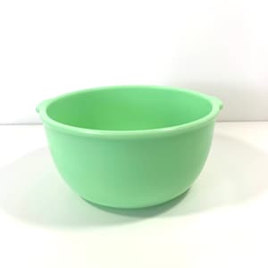 Jadeite Green Large Mixing Bowl Vintage Sunbeam Mixmaster Green Glass Bowl Side Tab Handles