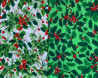 Jultyg MCM Djärvt julbomullstyg för hantverk, sömnad och bordsduk i valfri färg