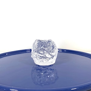 Kosta Boda Small Textured Snowball Votive Tea Light Candle Holder Swedish Glass Candleholder Scandinavian Glass Candle Holder