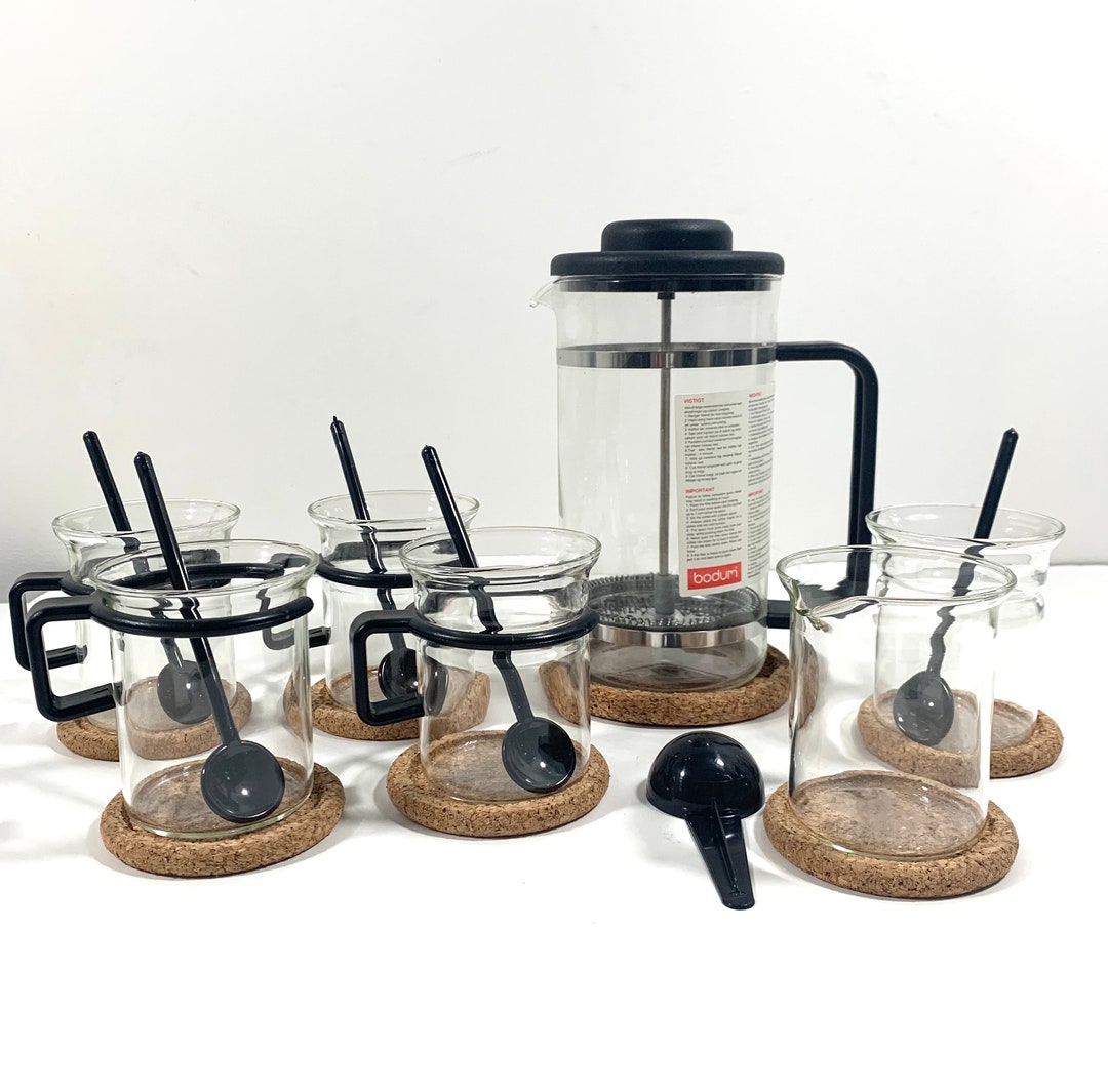 Bodum Bistro French Press Glass Coffee Espresso Set Cork Etsy