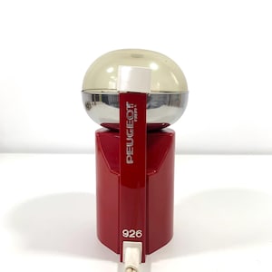 French Peugeot 926 Vintage Red Electric Coffee Grinder