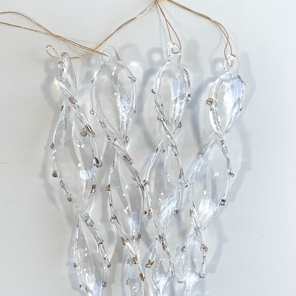 Icicle Ornaments Etsy
