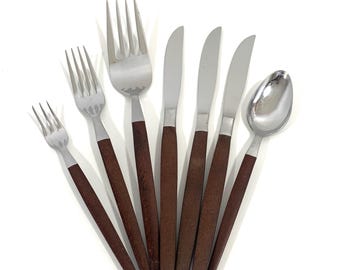 Lauffer Palisander カトラリー 6本セット 6 Lauffer Japan PALISANDER Dinner Knife Wood Handle
