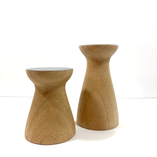 Wooden Candle Holder Etsy