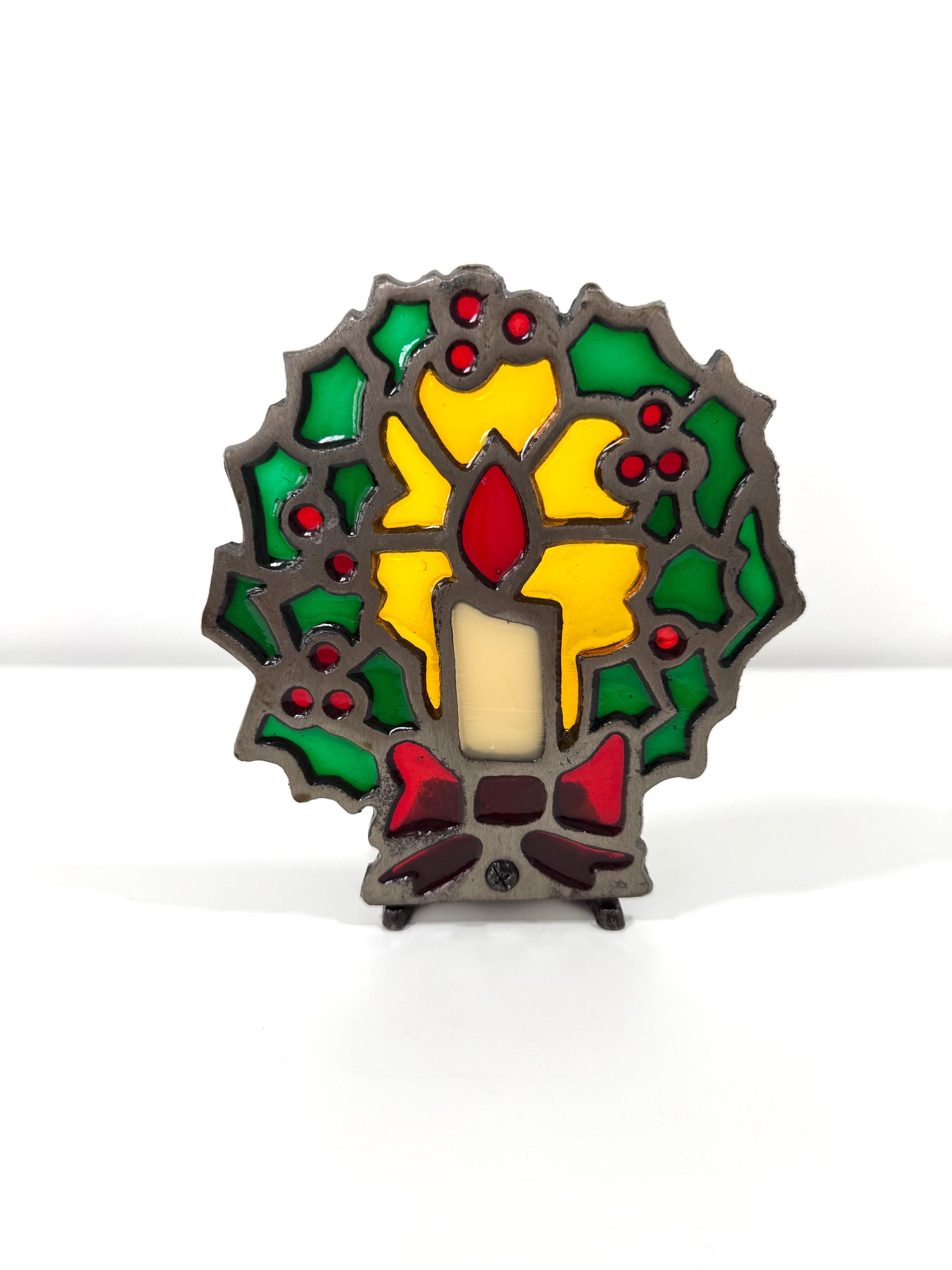 ティファニー❣️クリスマスキャンドル✨ クリスマス ティファニースタイル グローキャンドル キャンドル