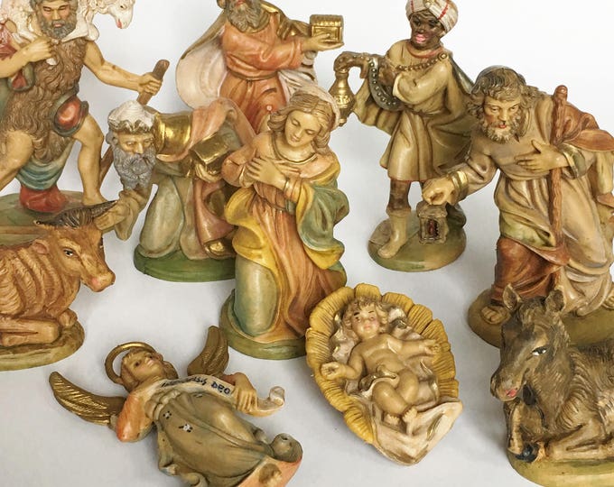 Vintage Italian Nativity Figurines Figures Christmas Religious Decor