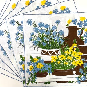 Vera Floral Napkins Vera Neumann Flower Power Cloth Napkin Set of Six