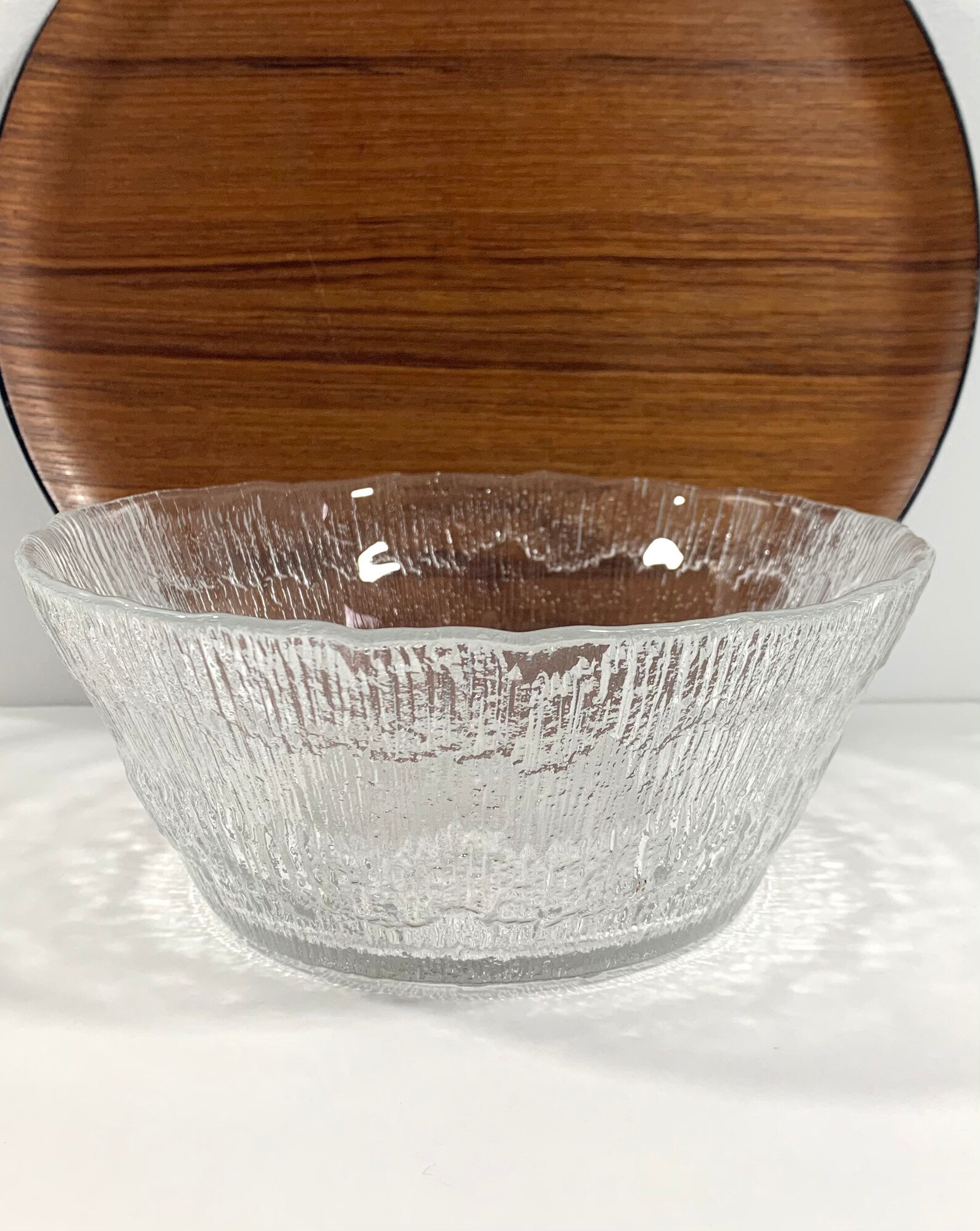 Iittala Finland Solaris Glass serving Bowl Mid Century Etsy