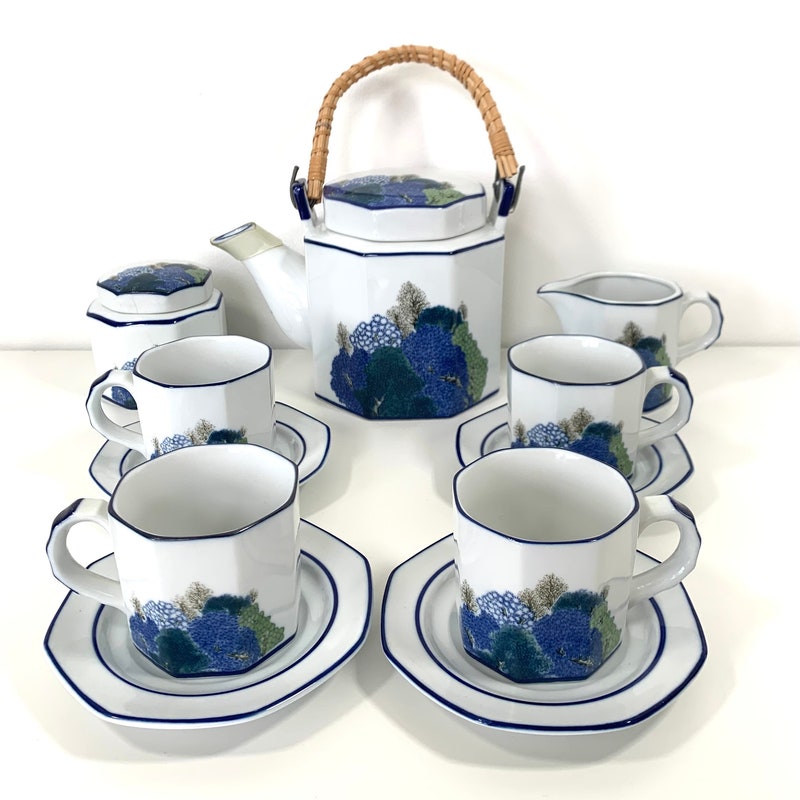Stoneware Tea Set - Etsy