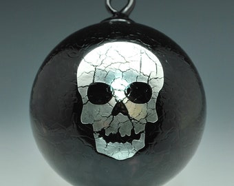 Silver Skull Ornament