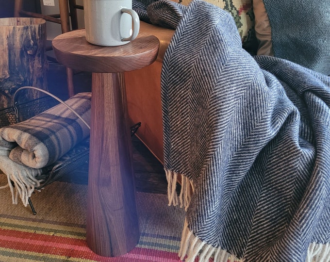 Wood Drink Table Walnut - Etsy