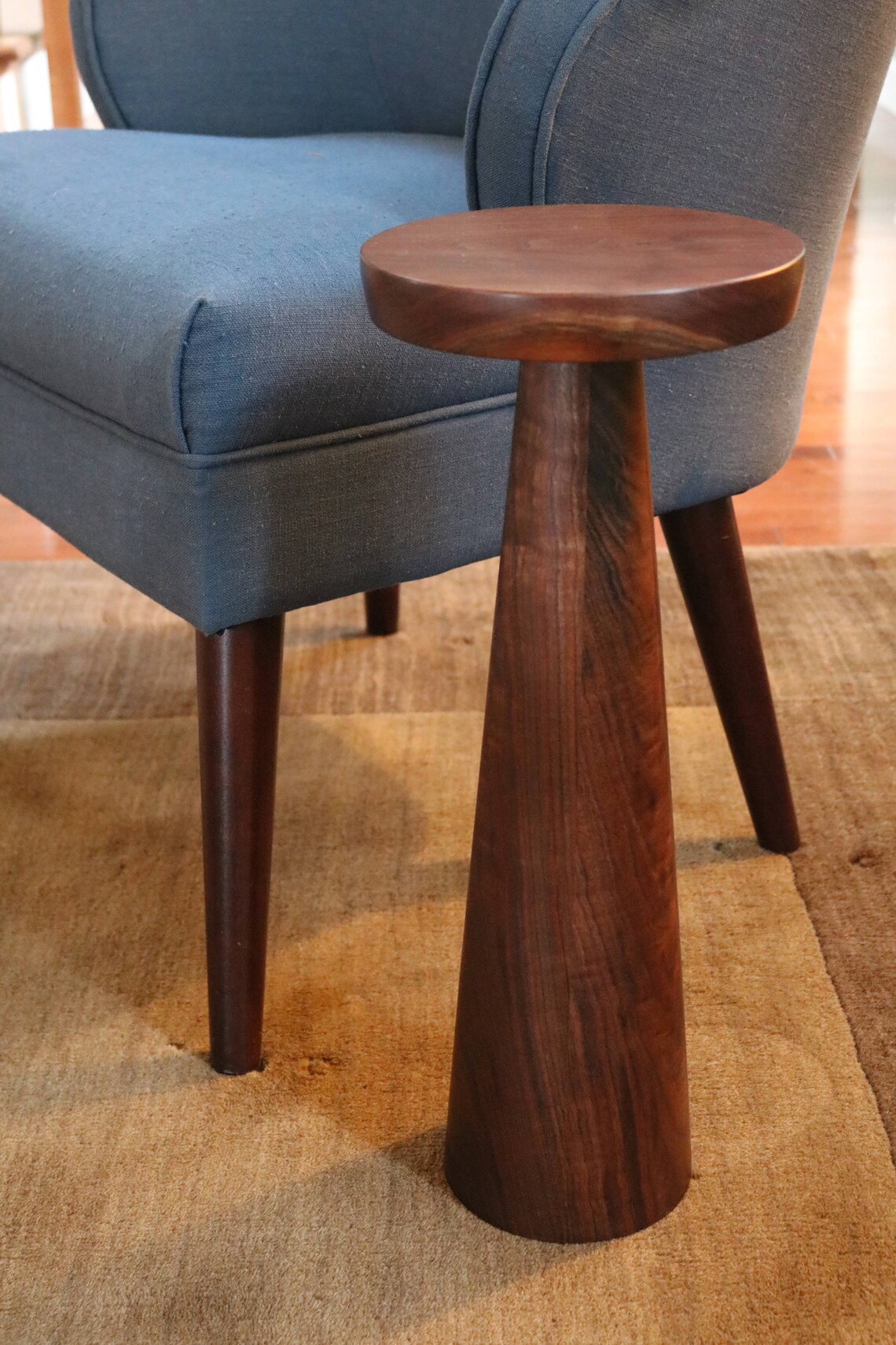 Wood Drink Table Walnut | Etsy