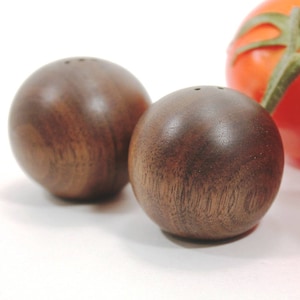 Wood Salt and Pepper Shakers